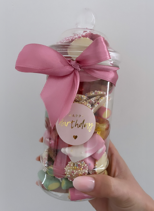 Happy Birthday Victorian Sweet Jar