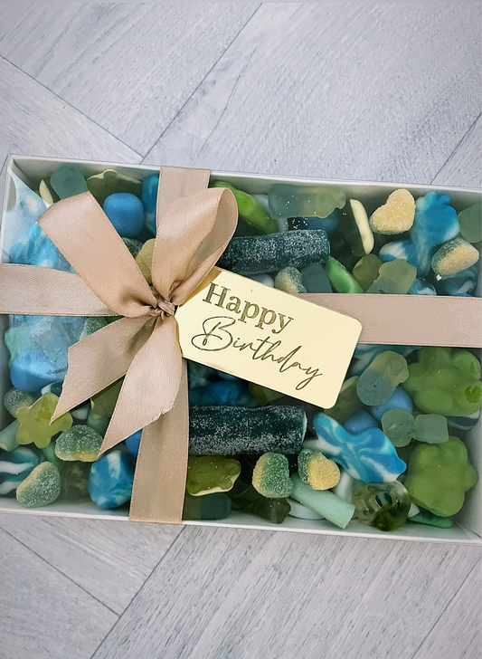 Luxe Happy Birthday Box Blue