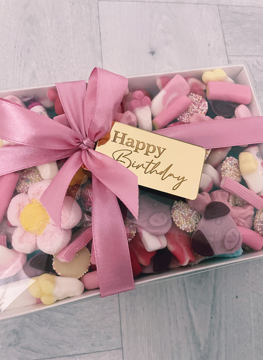 Luxe Happy Birthday Box Pink