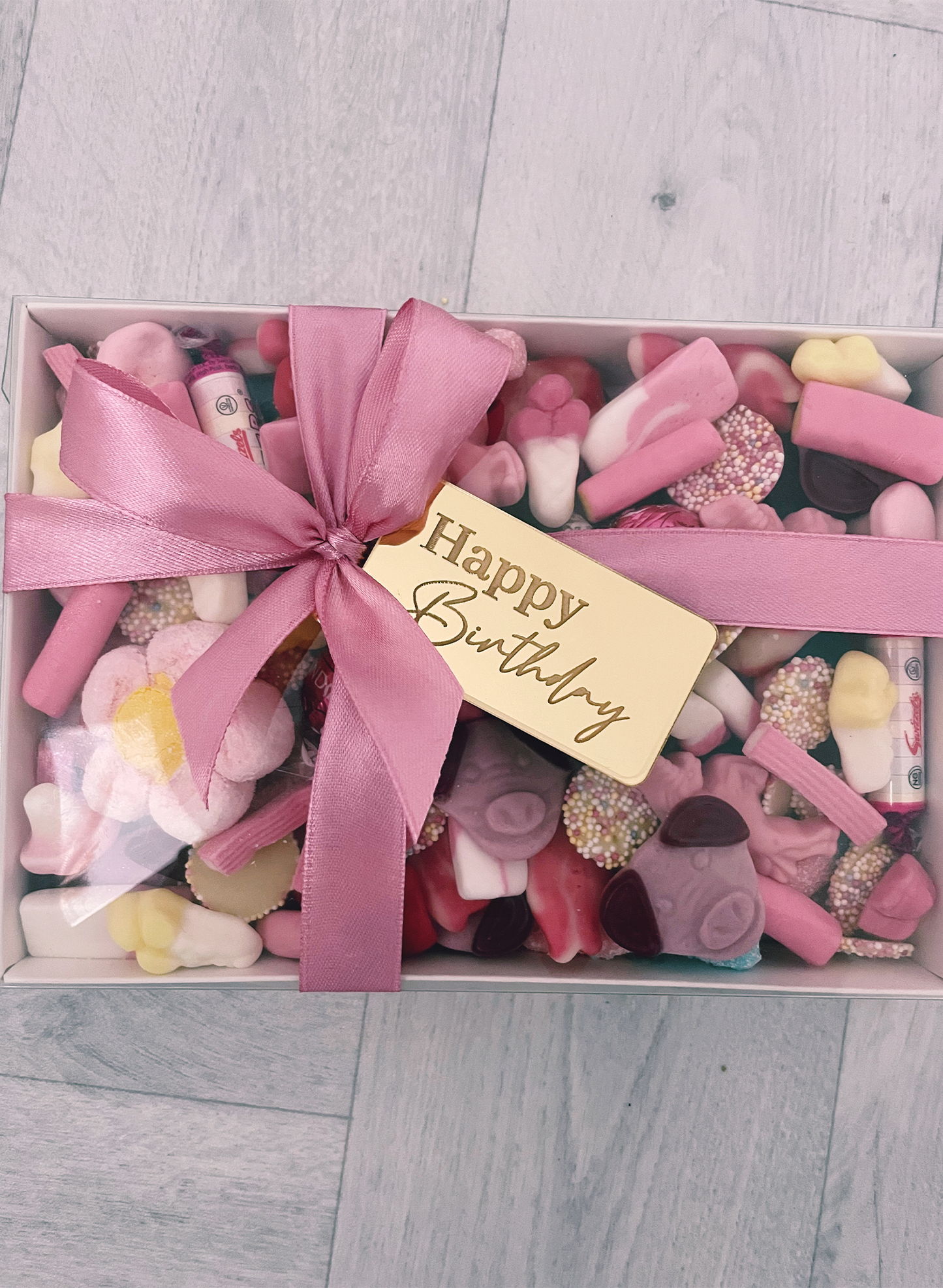 Luxe Happy Birthday Box Pink