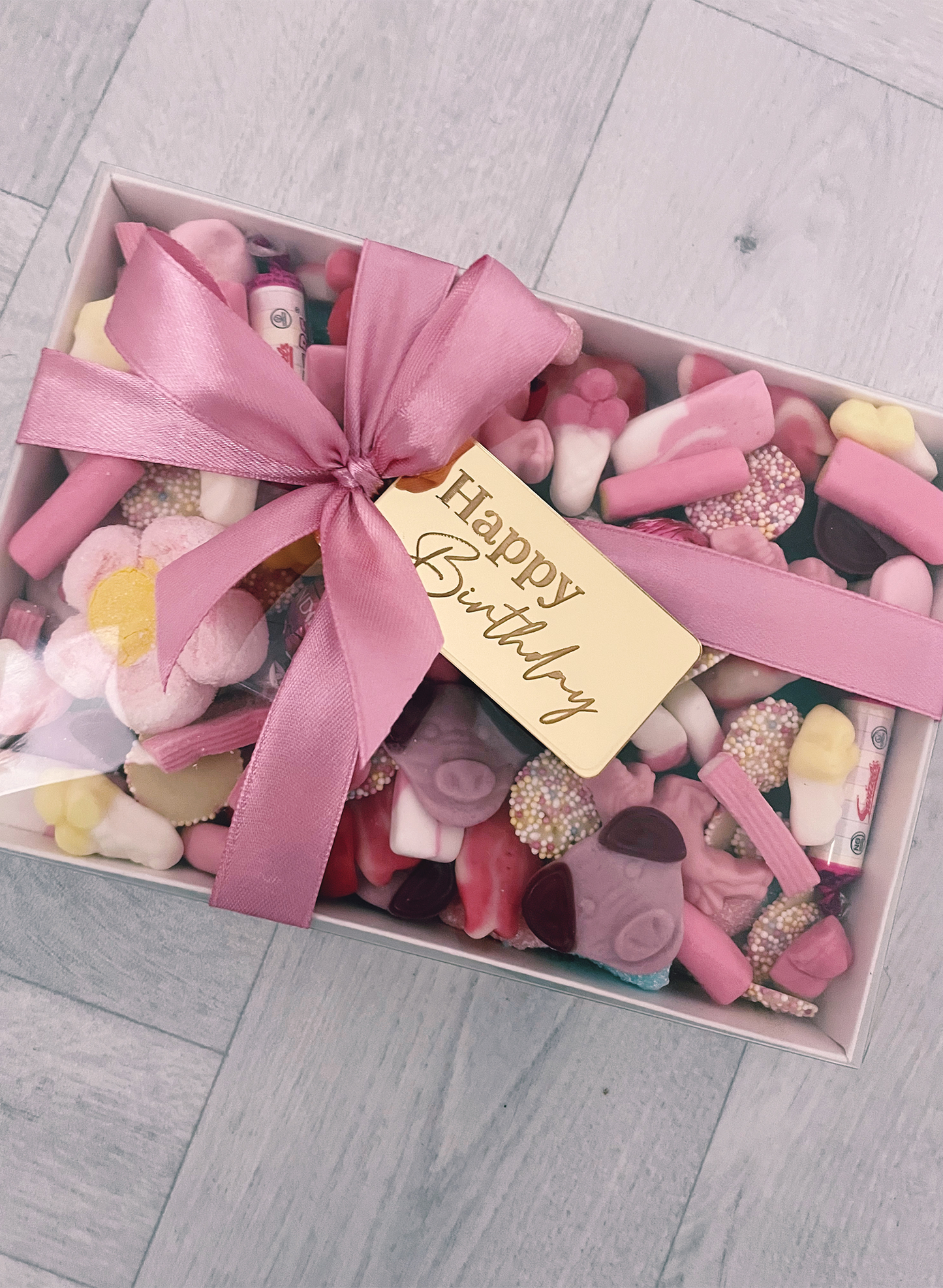 Luxe Happy Birthday Box Pink