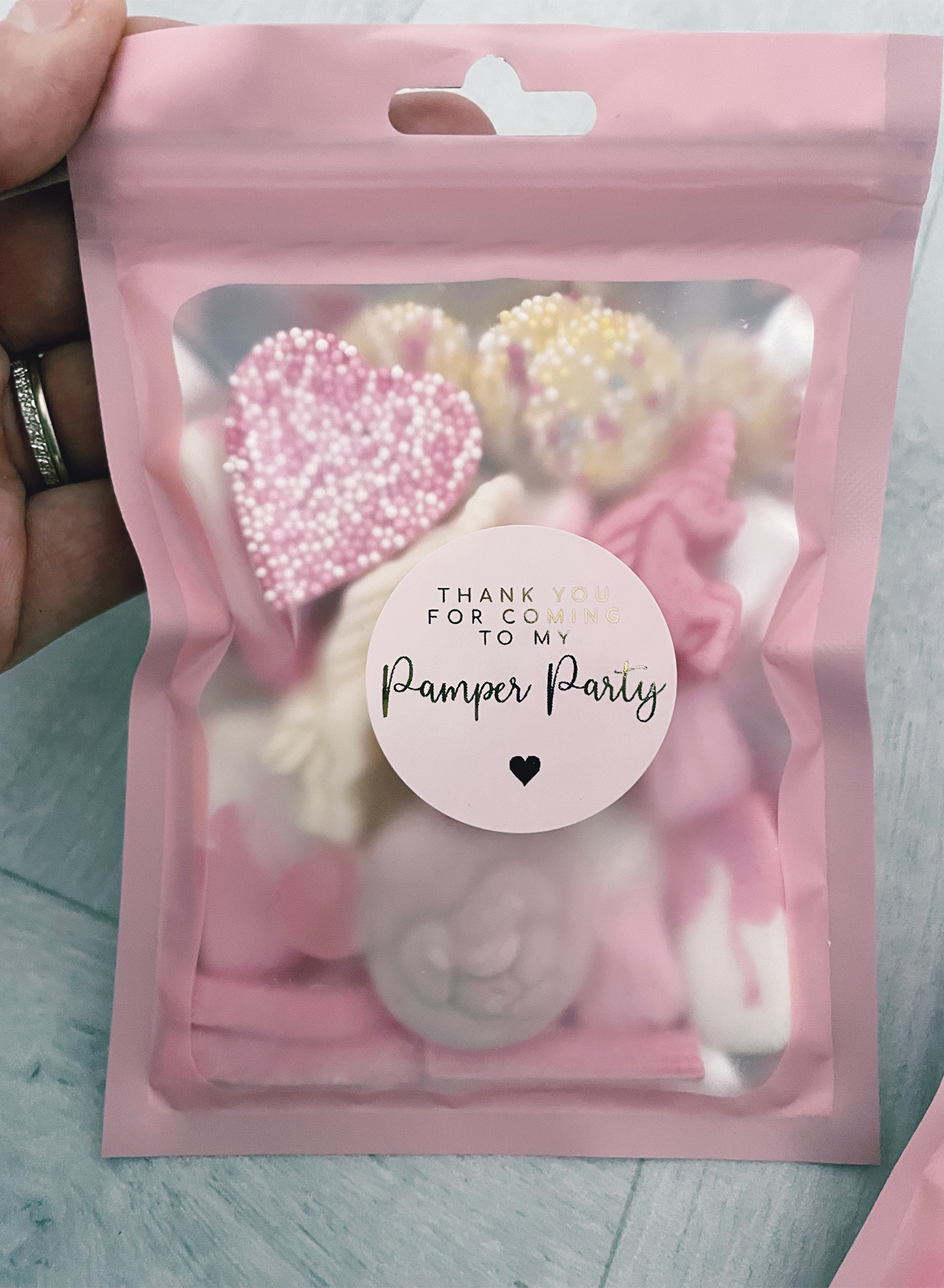 Pamper Party Pink Party Favours