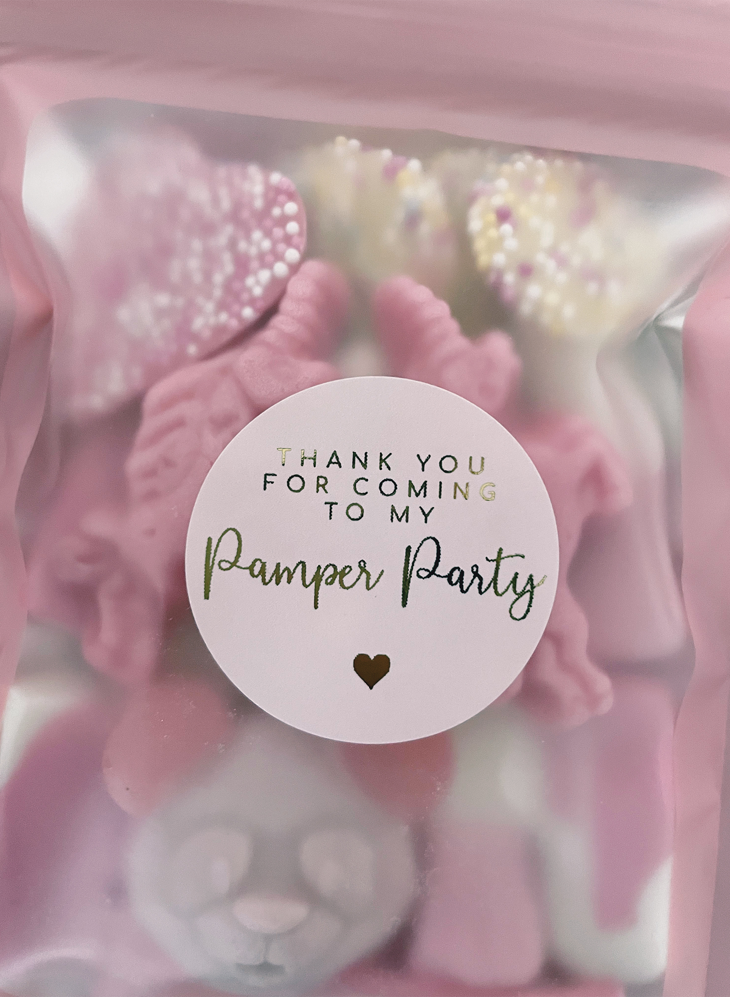 Pamper Party Pink Party Favours